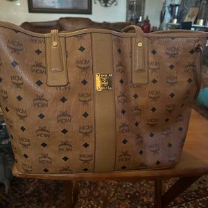 MCM cognac purse